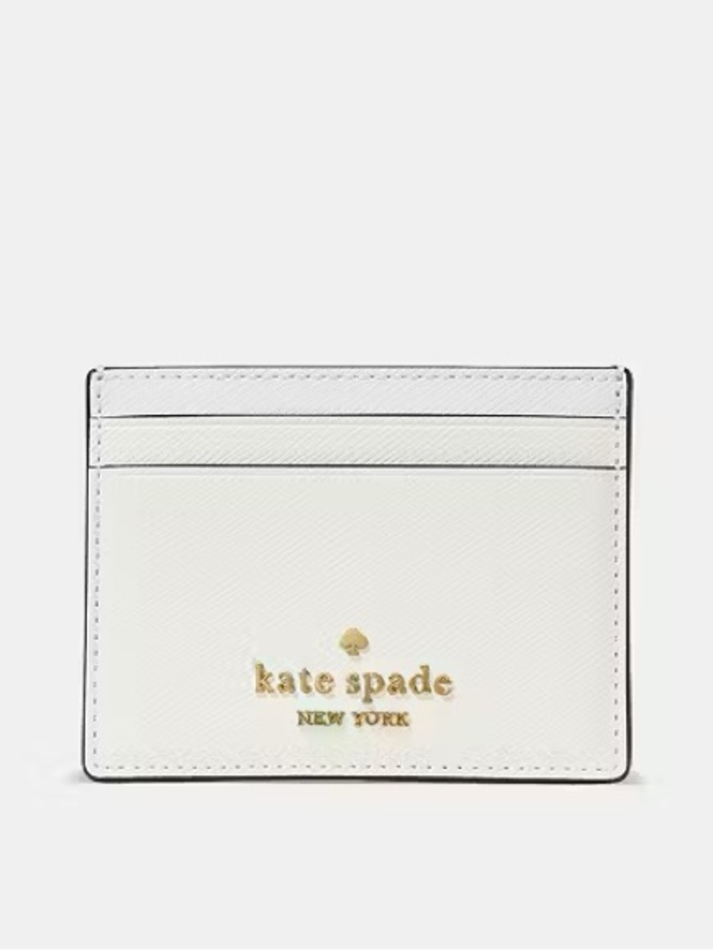 NWT Kate Spade Small Slim Card Holder• Meringue
